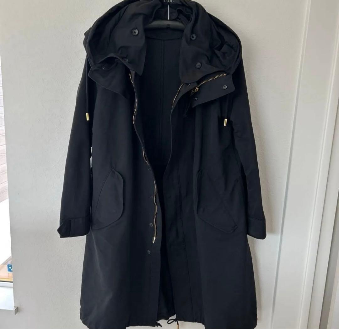 THE RERACS ロングモッズコート　ブラック　サイズ38