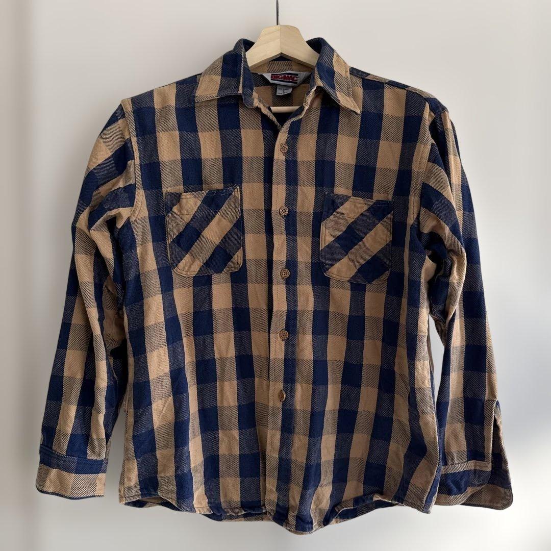 Big Mac 80s ヘビーネルシャツ USA製 Lサイズ