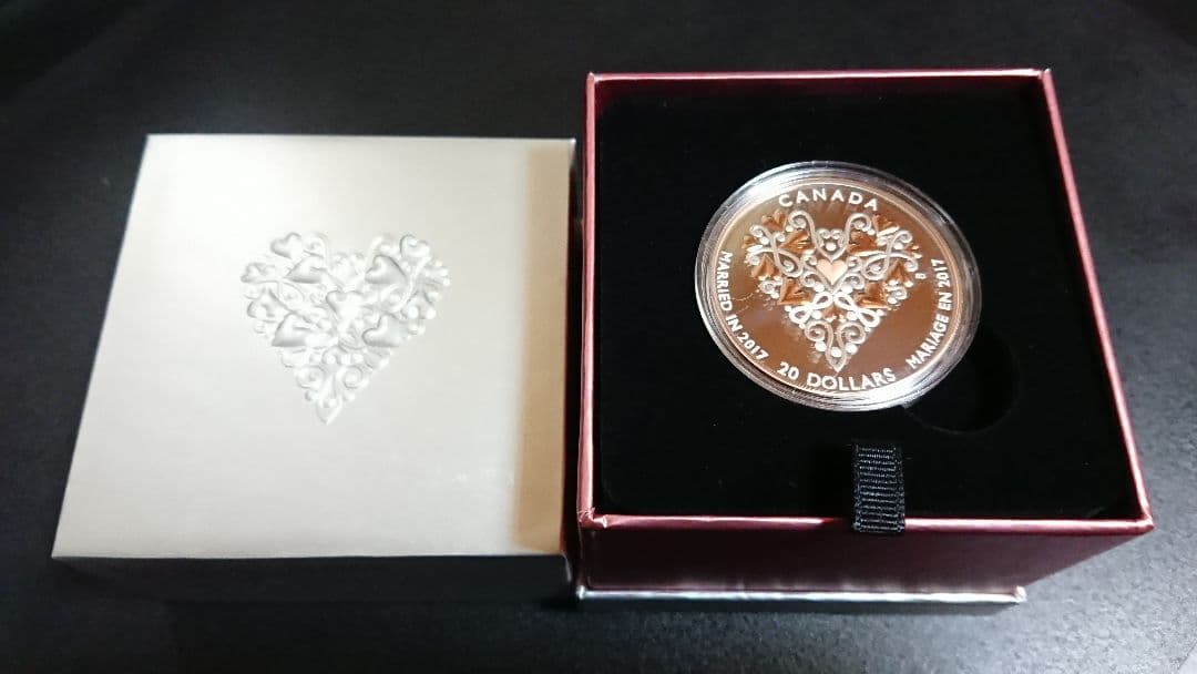 ち*ー様 マリアージュ・ハートフル (シルバープルーフ) ローズゴールド