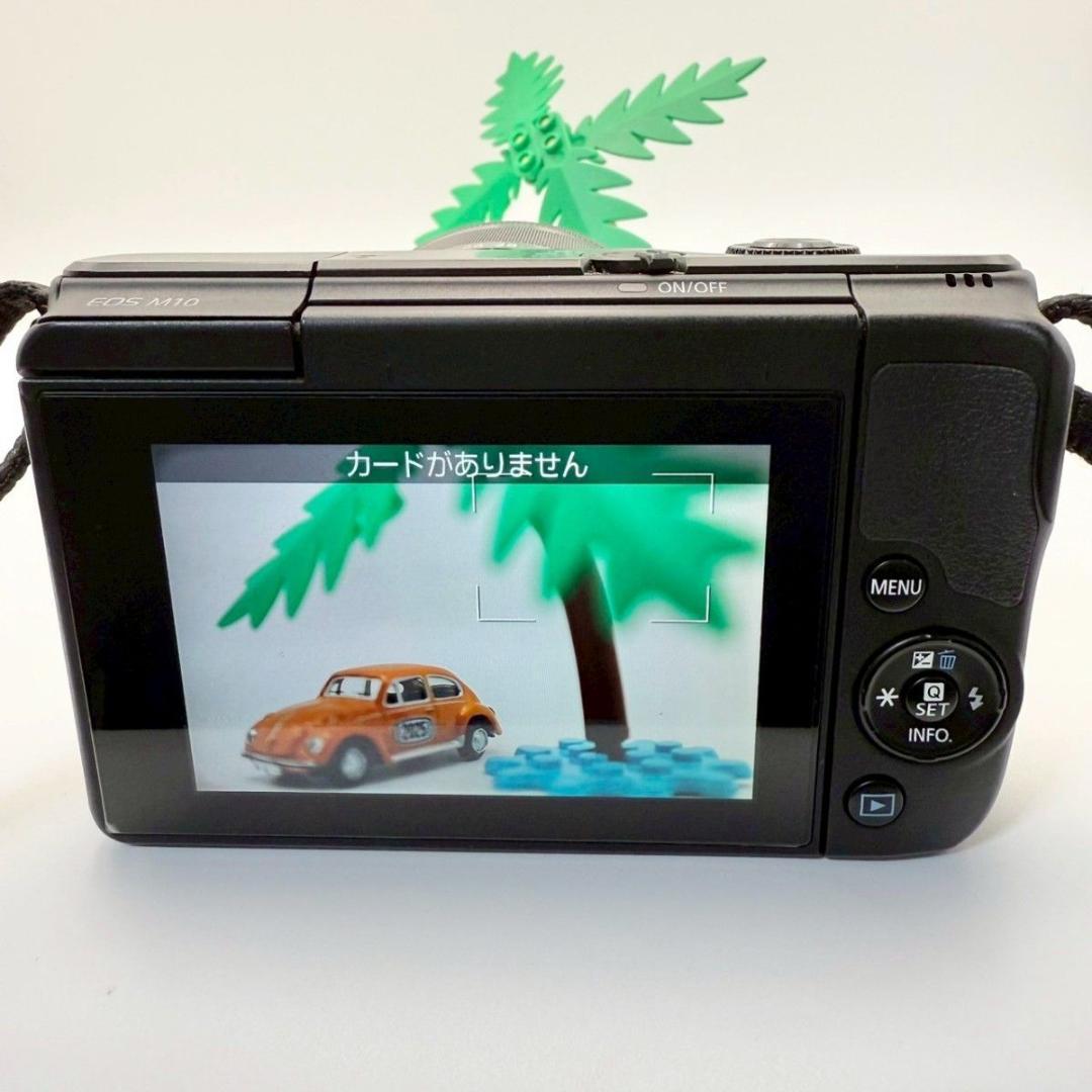 【箱付：美品】Canon EOS M10 ズームキット ブラック 819-14