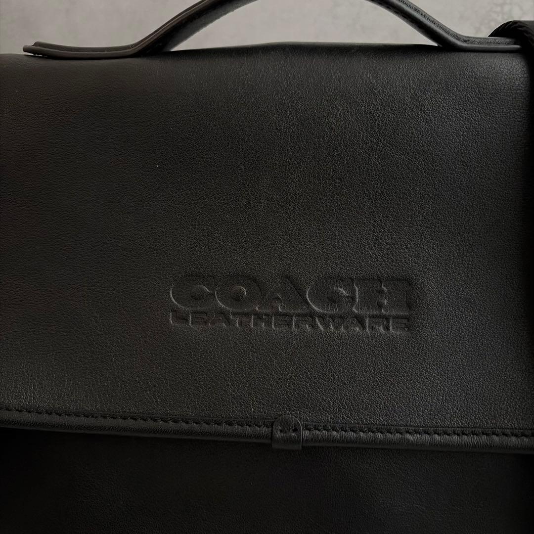 【極美品✨】COACH シグネチャー×レザー　ショルダーバッグ　メッセンジャー