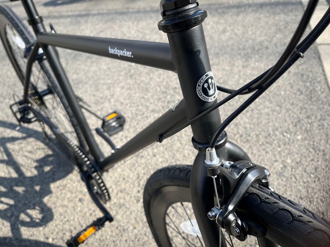 【新車】　クロスバイク　backpacker.snake ブラック防犯登録付き