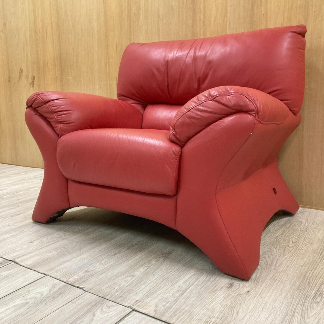 イタリア　LORENZO ロレンツォ　総革　1人掛けソファ
