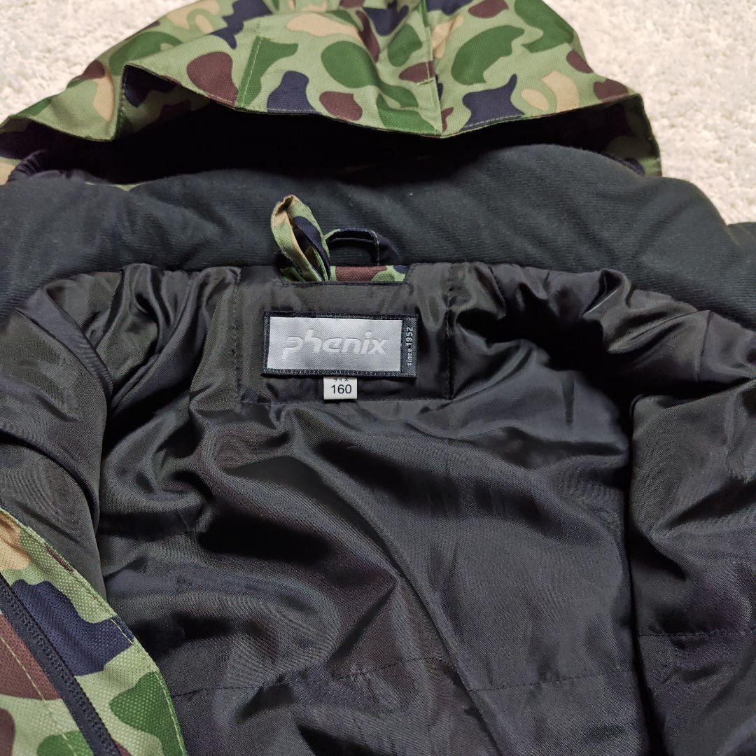 【フェニックスphenix】キッズ160cm 迷彩柄 スキースノーボードウェア
