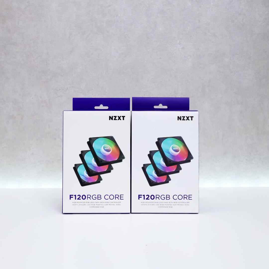 NZXT F120 RGB CORE BLACK 3個入×2個　㊲