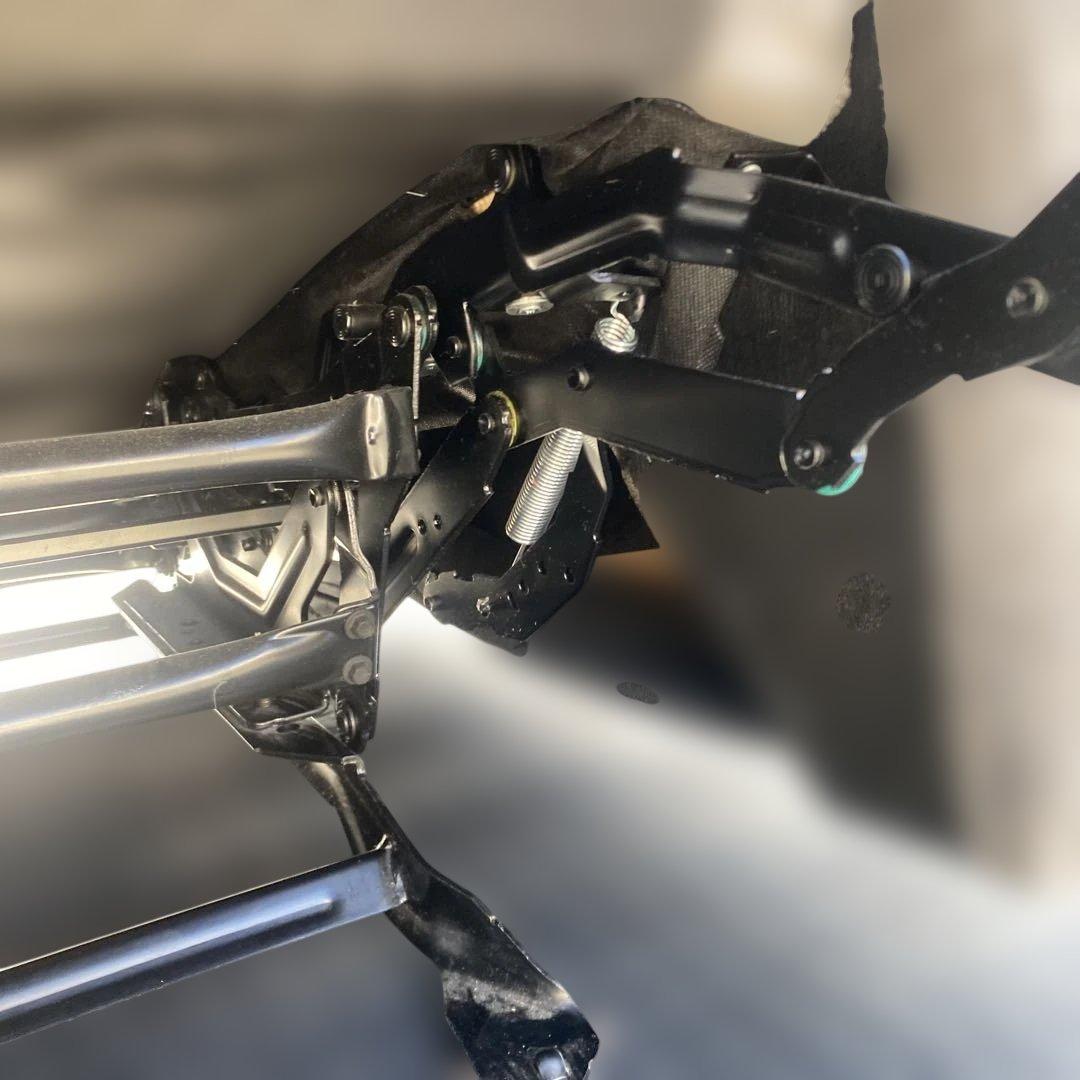 値下げしました　グレーのリクライニングソファ　ゆりかご　ロッキングチェア