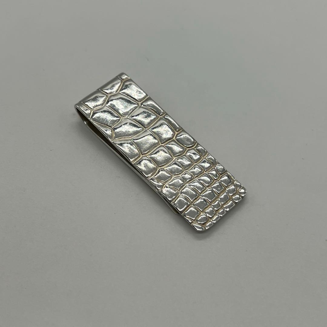 ティファニー TIFFANY メイカーズ クロコ型押しモチーフ マネークリップ