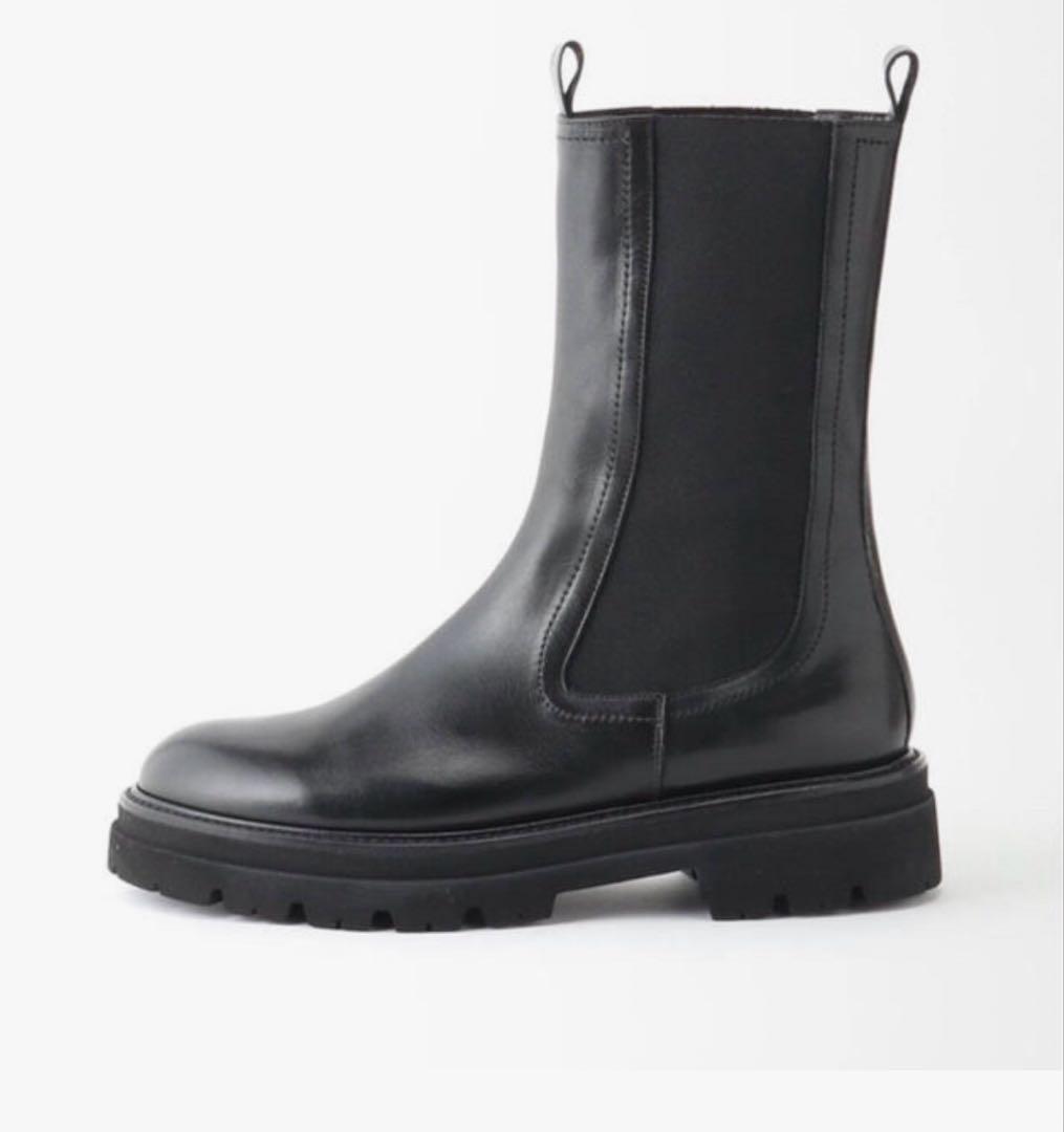 定価39,600円PASCUCCI 別注チェルシーブーツ36ブラックベイクルーズ