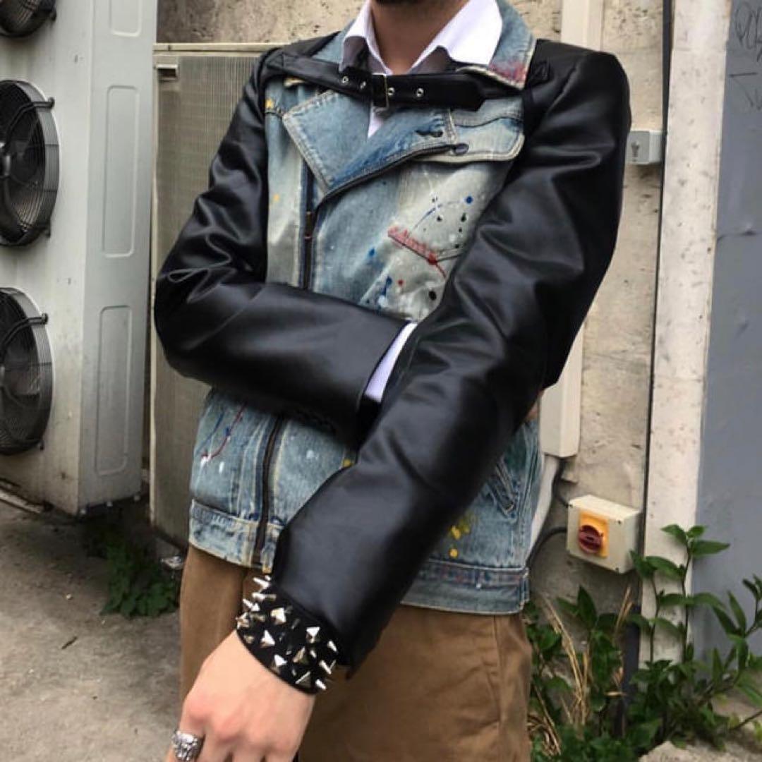 comme des garcons homme plus レザー アームカバー