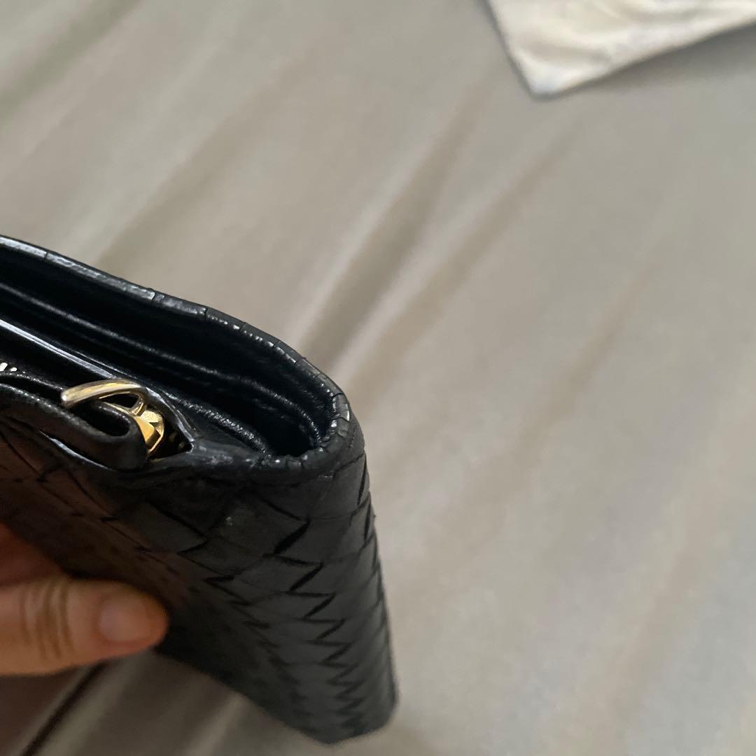 BOTTEGAVENETA ボッテガヴェネタ　長財布　イントレチャート　黒