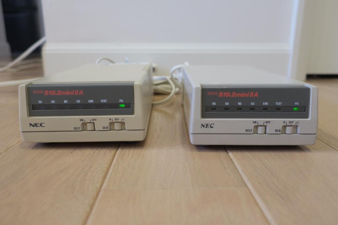 NEC DATAX S19.2mini ⅡA 変復調装置　２台
