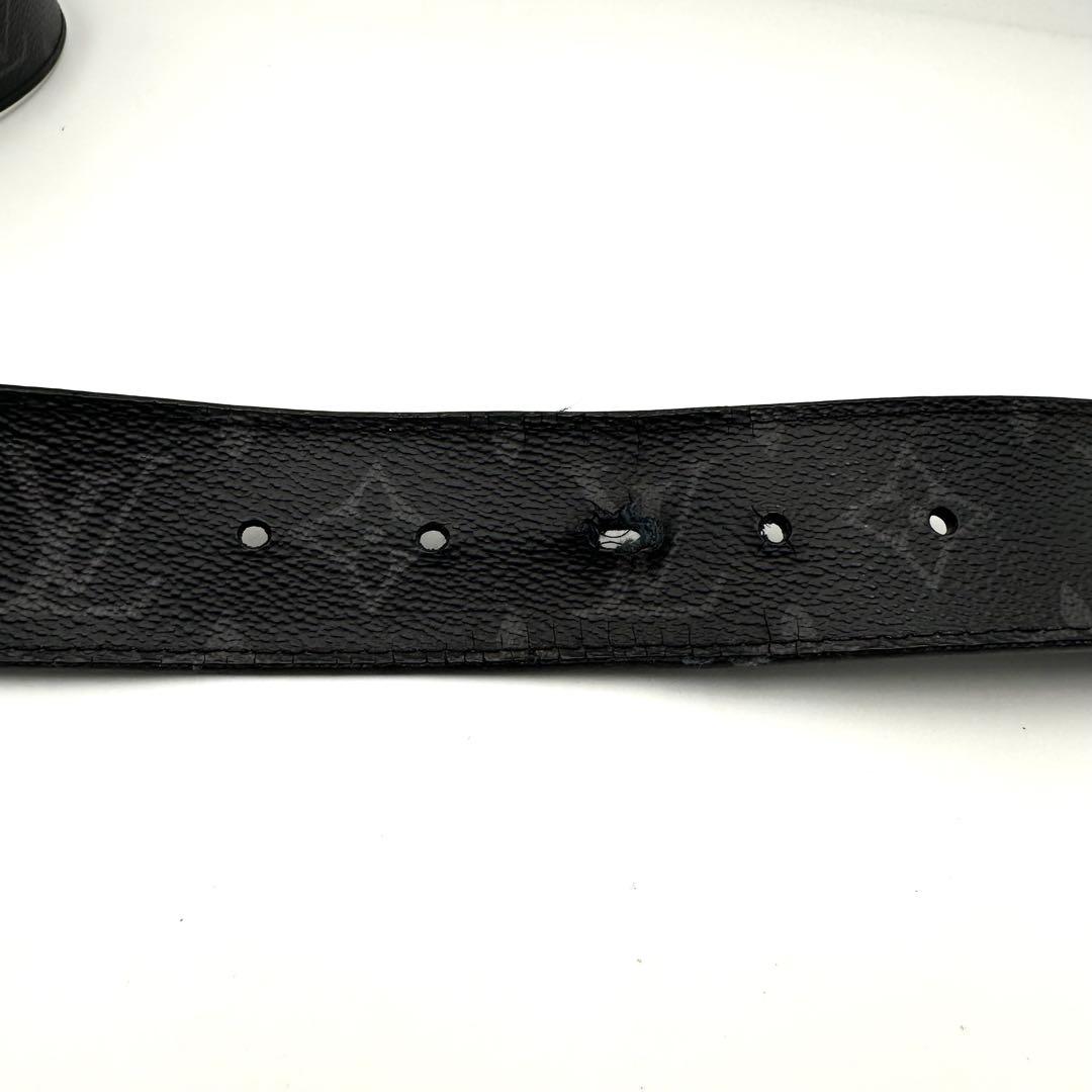 ルイヴィトン モノグラム サンチュール エクリプス LVロゴ ブラック レザー