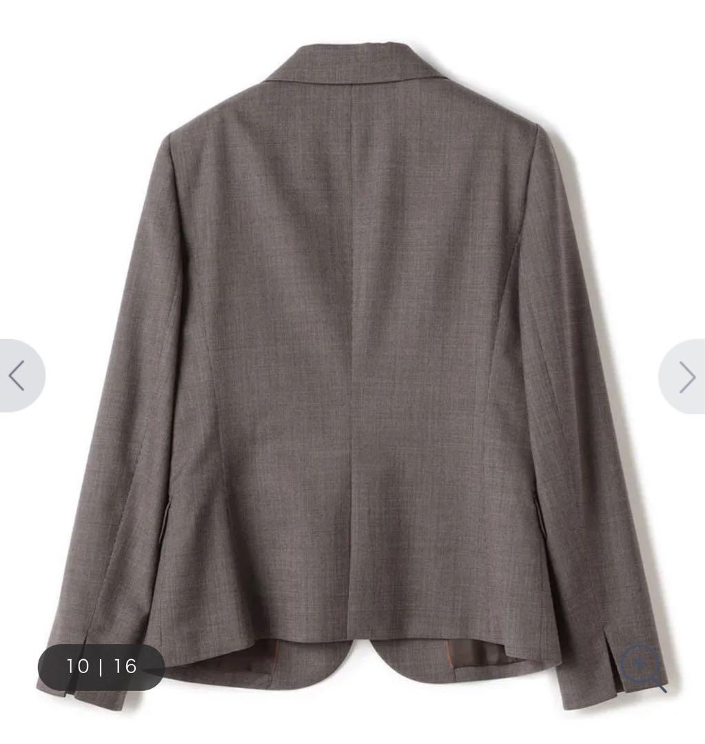 洗えるキレイスーツ 360°キレイ テーラードジャケット 茶 セットアップ上下