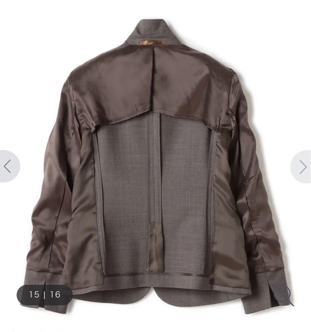 洗えるキレイスーツ 360°キレイ テーラードジャケット 茶 セットアップ上下