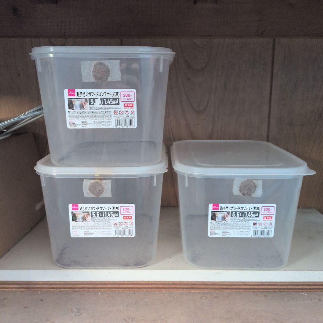 幼虫飼育用プラスチックケース