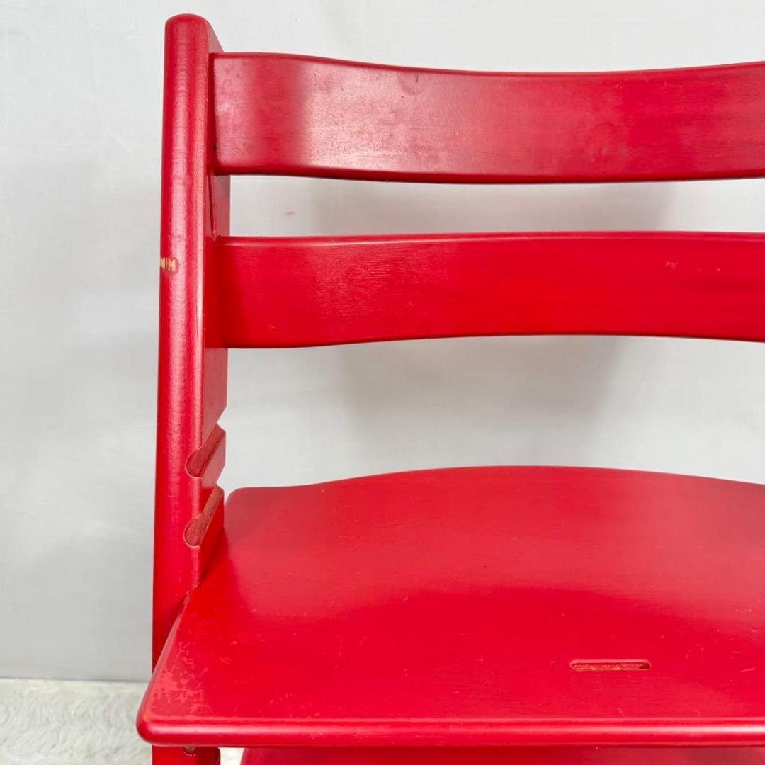 【廃盤】STOKKE ストッケ　トリップトラップ　SN4〜 レッド　827-1
