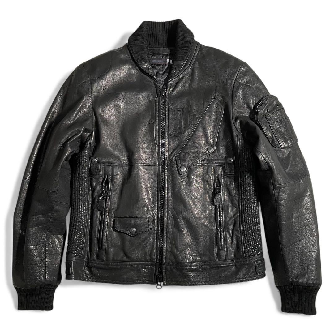 アヴィレックス ファンクショナルレザージャケット ライダースジャケット