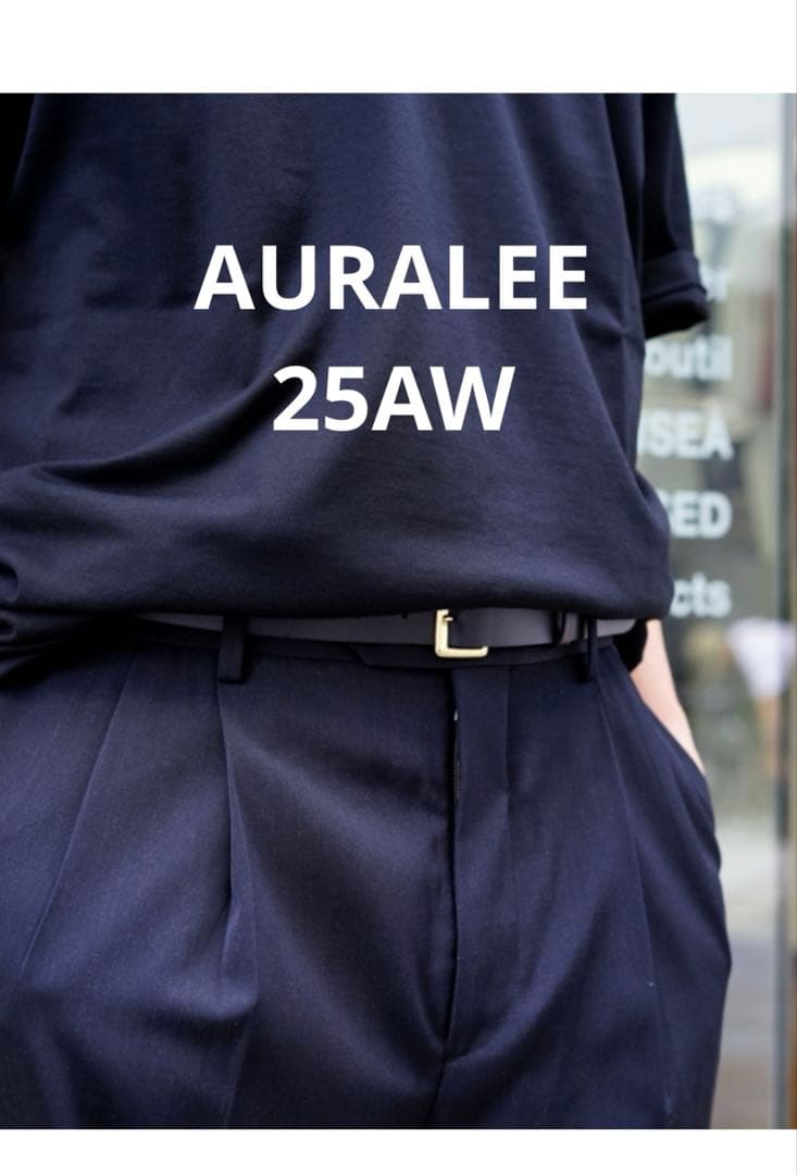 【2025aw】オーラリー　スクエアバックルベルト