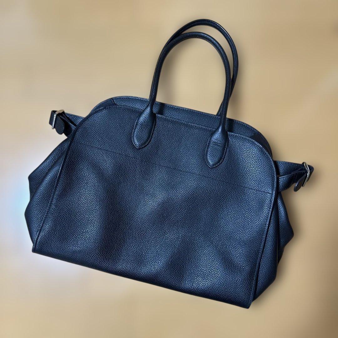 JISTORY ブラック サイドベルトボストンバッグ