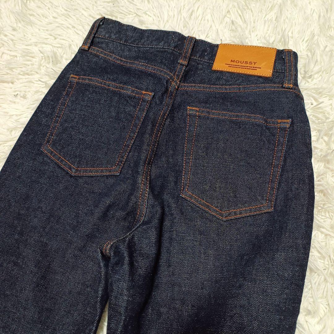 超美品 MOUSSY MVS FLARE 濃紺 フレア デニム 24