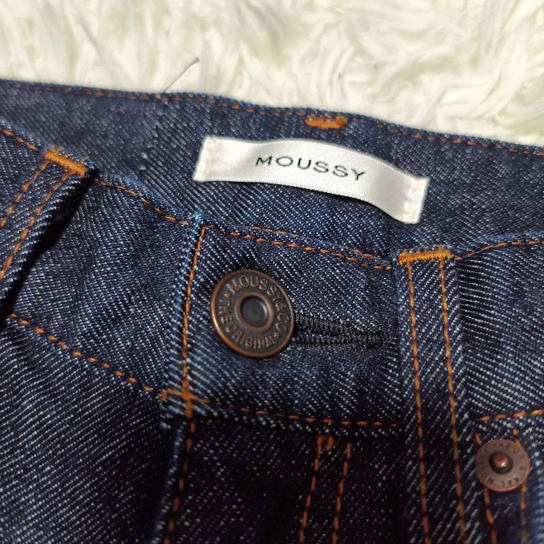 超美品 MOUSSY MVS FLARE 濃紺 フレア デニム 24