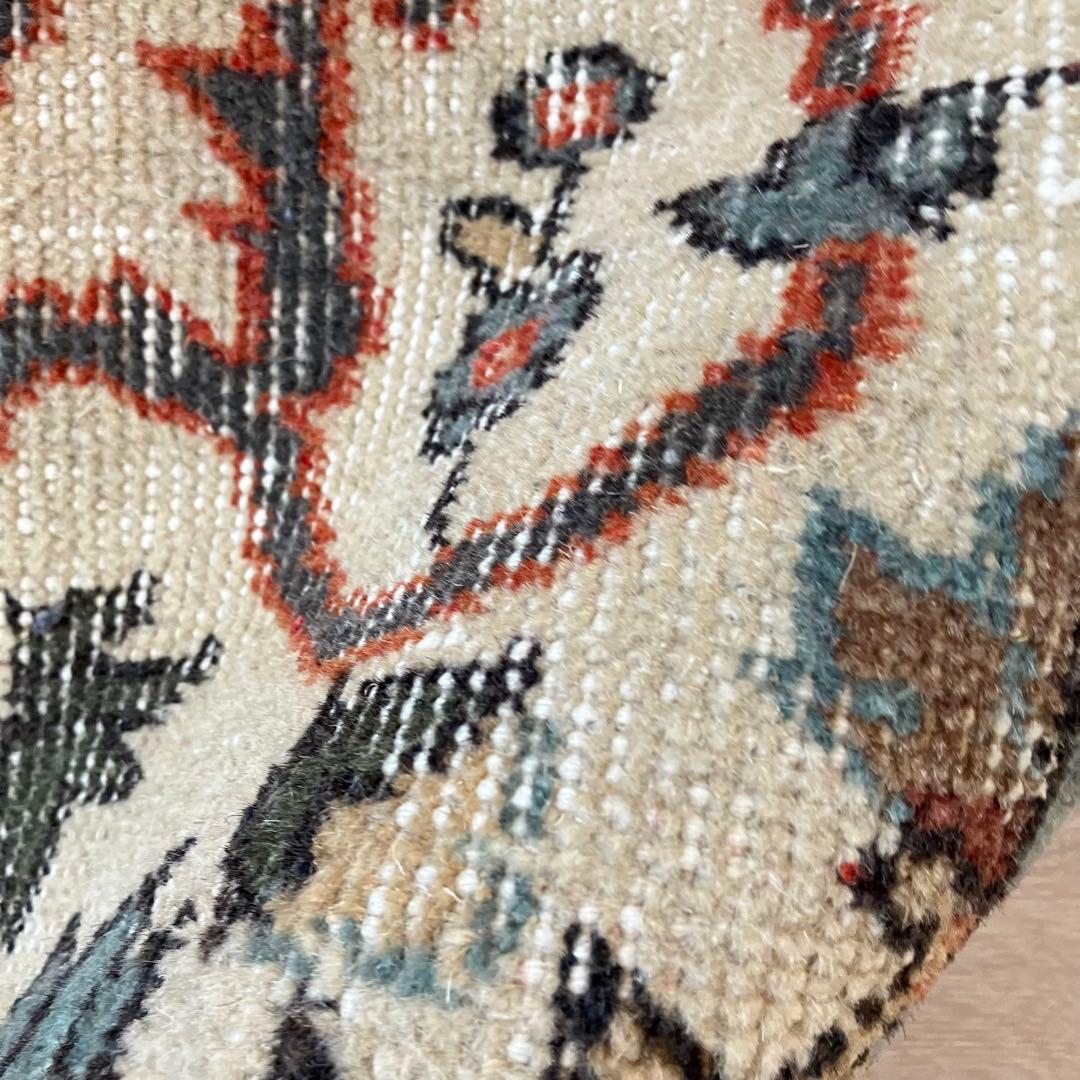 オレンジ✳︎65×187 ブルー　パッチワークランナー　トルコヴィンテージラグ