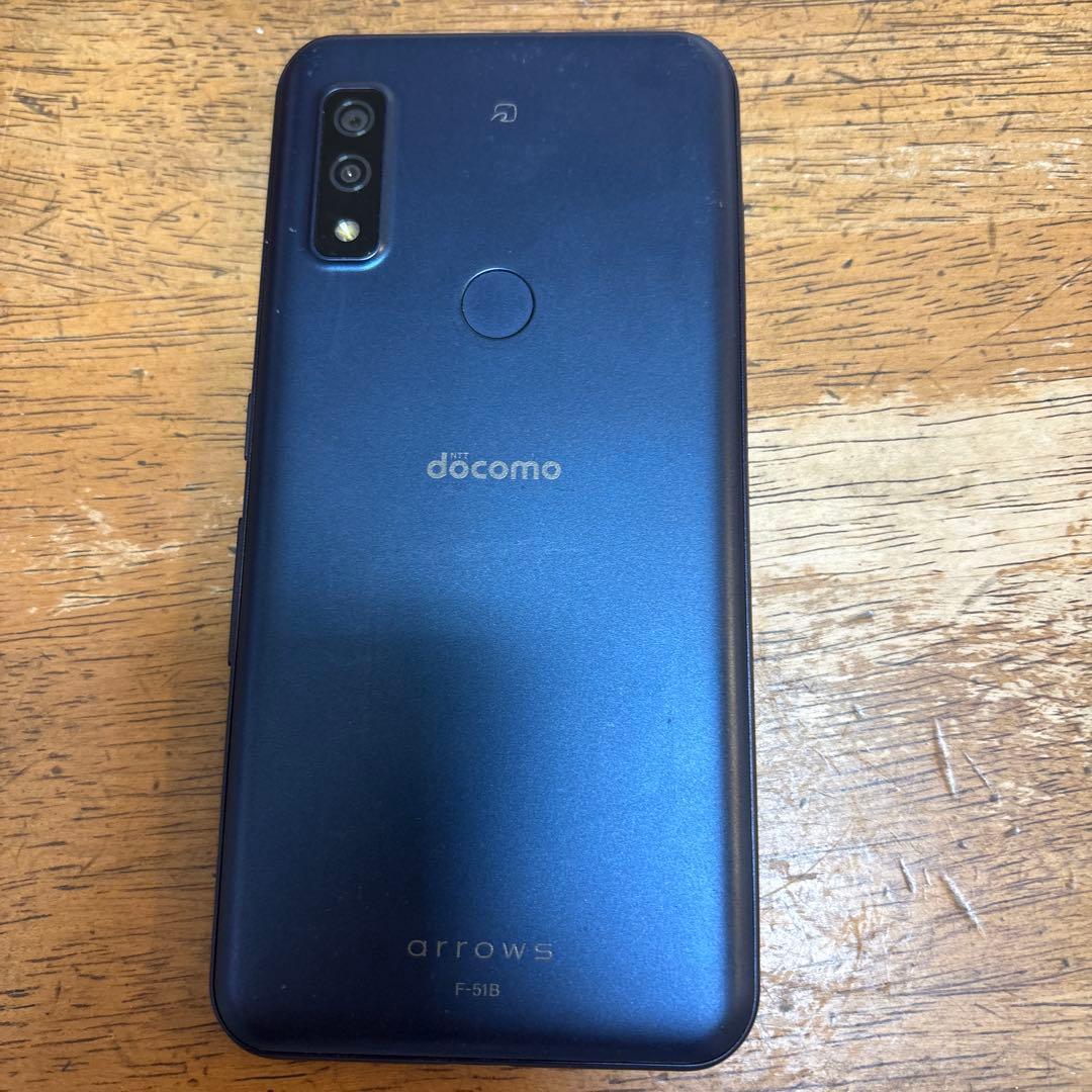 アローズ f51b 動作確認済み　傷無し　ネイビー　本体のみ　simフリー
