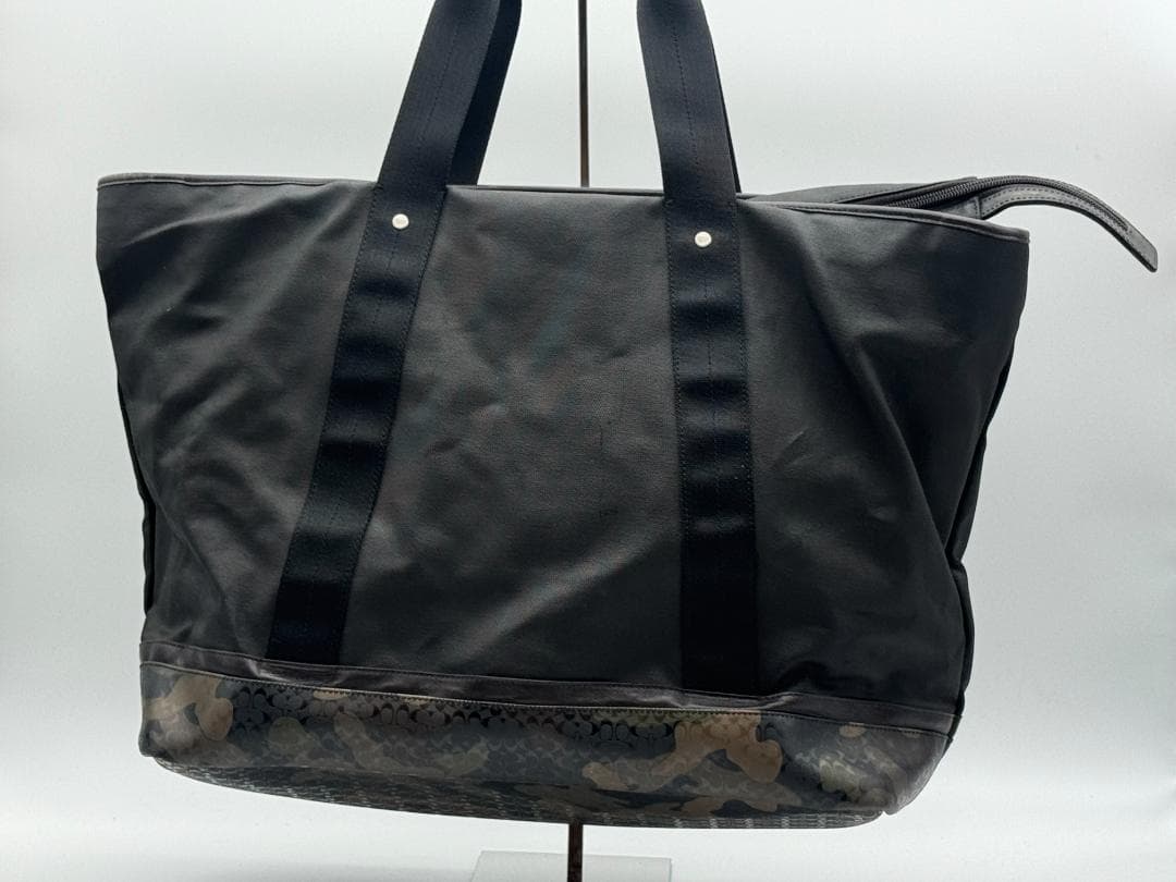COACH F70832 ウィークエンド トートバッグ カモフラ柄 ポーチ付