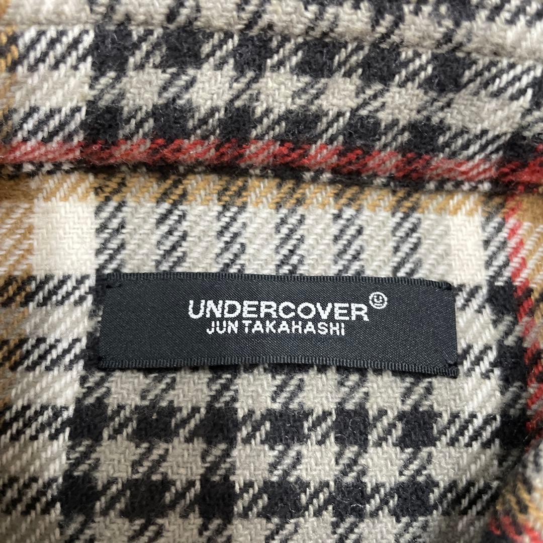 UNDERCOVER チェック柄ネル　ロングシャツ サイズ3