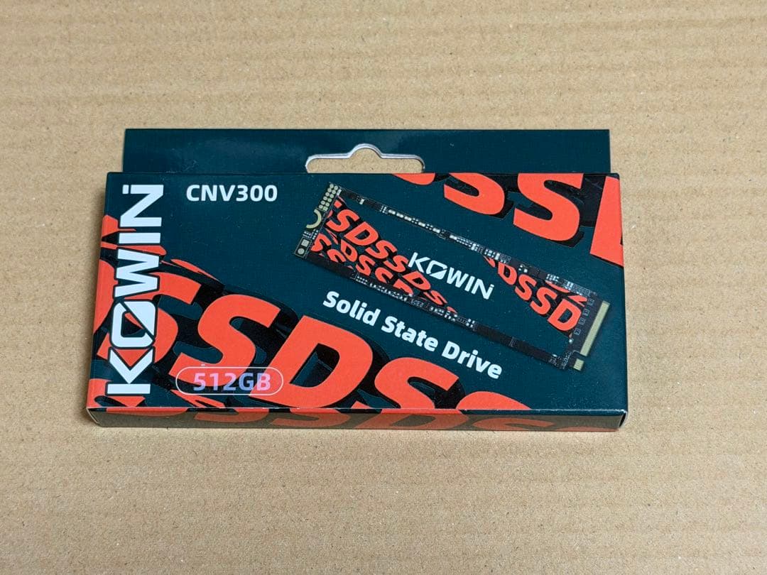 KOWIN PCIe Gen3.0x4 M.2 NVMe SSD 512GB新品
