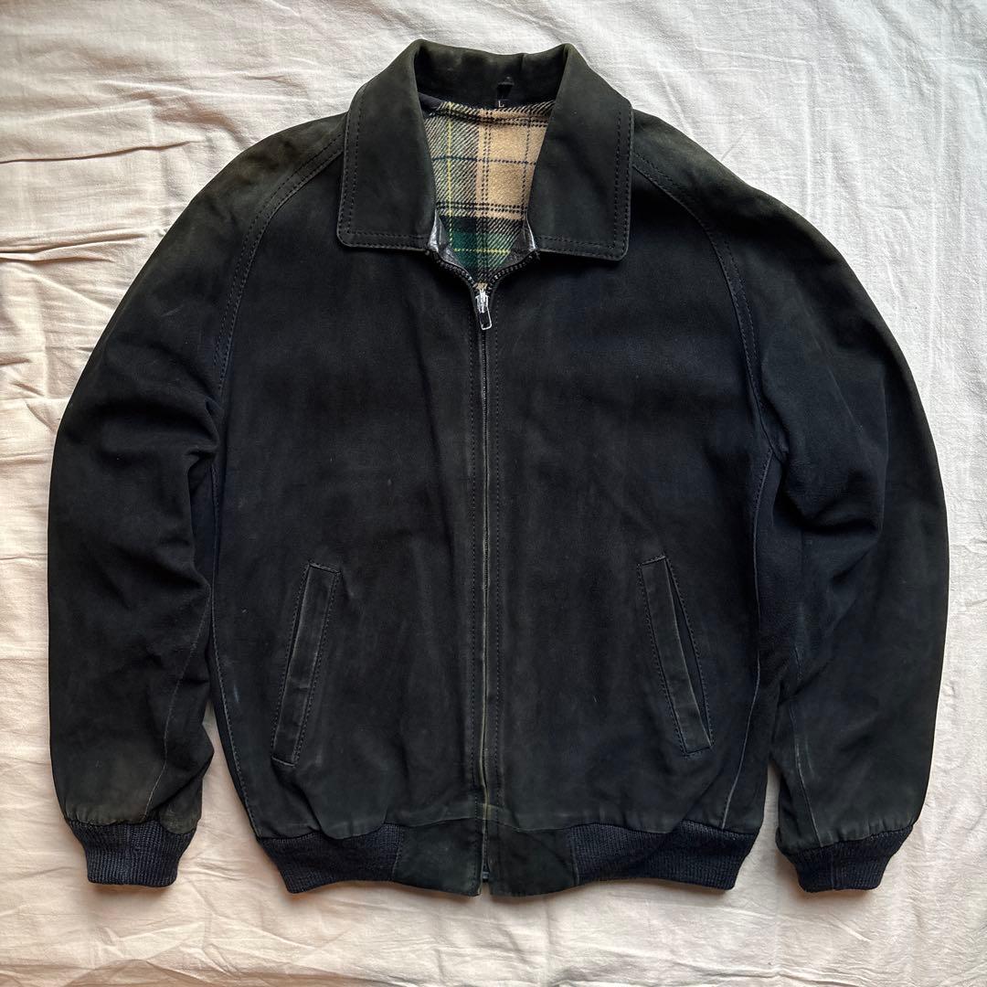 【90s】スウェード スウィングトップ ブルゾン リバーシブル 本革
