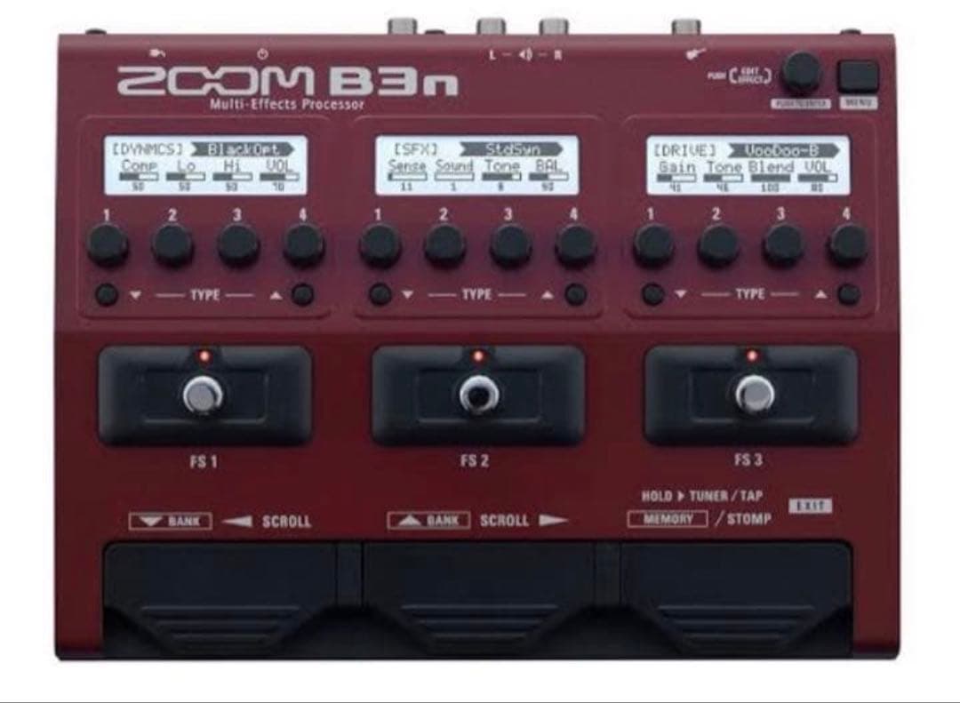 ZOOM ベース用マルチエフェクター B3n