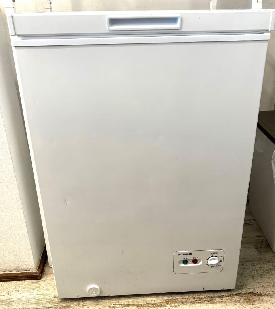 【送料込】アイリスオオヤマ　冷凍庫 100L 大容量 PF-B100TD-W