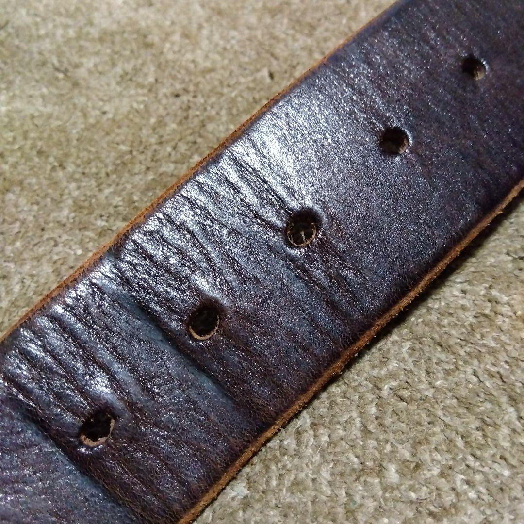 36inch Overlay Peanut スティングレイ スタッズベルト 茶芯