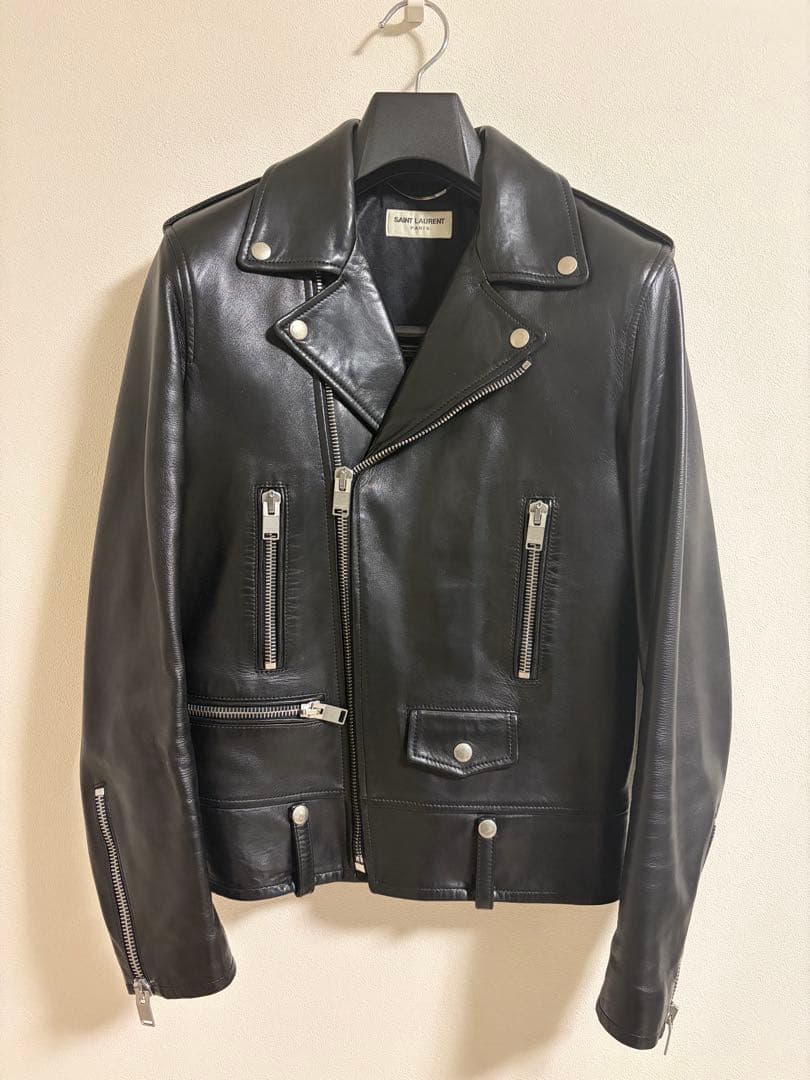 saint laurent サンローラン レザージャケット ダブルライダース44