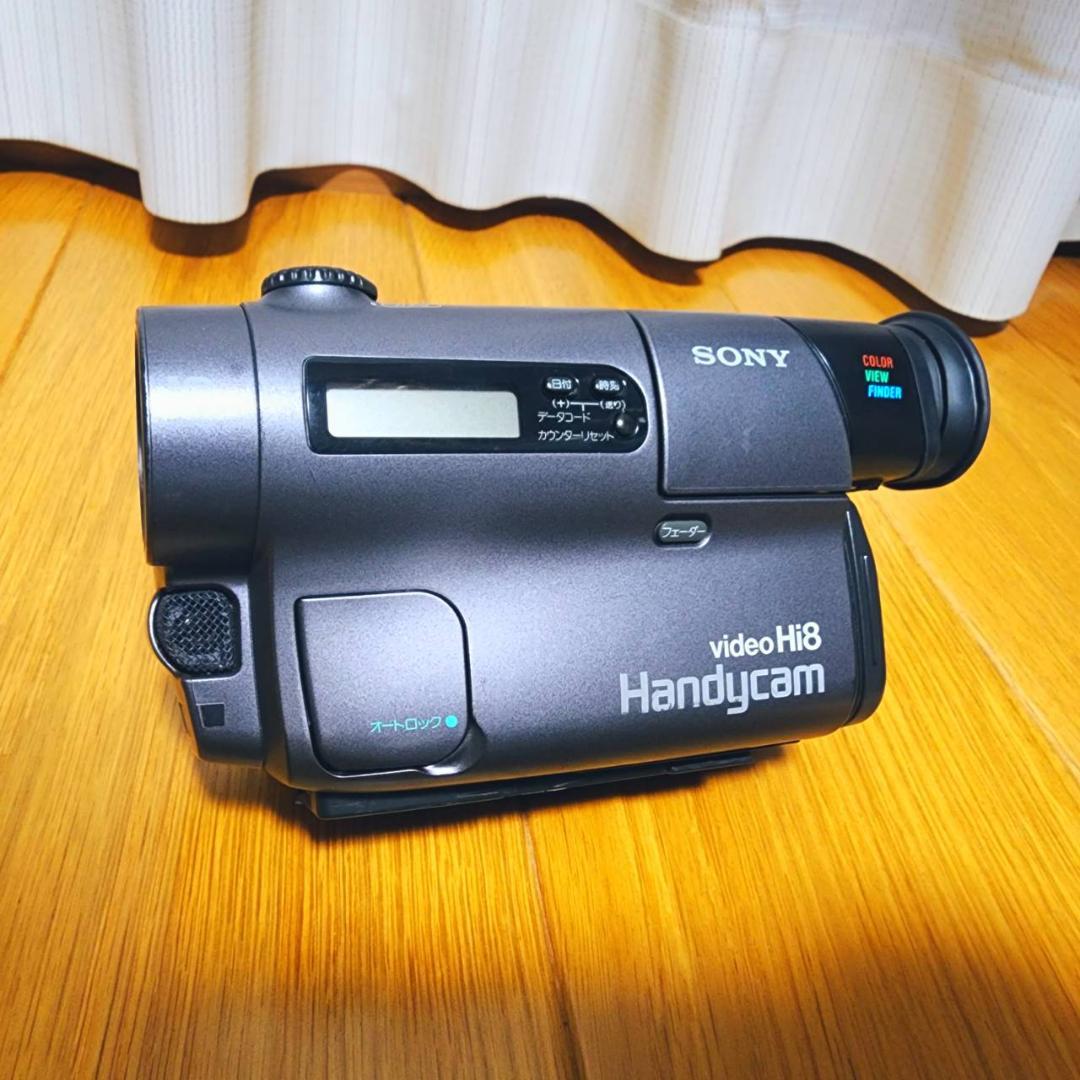 【動作確認済】SONY 高画質 Hi8 ビデオカメラ CCD-TR3 セット