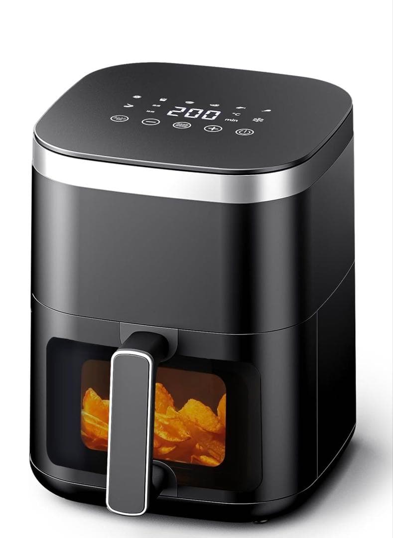 ノンフライヤー ブラック タッチパネル式