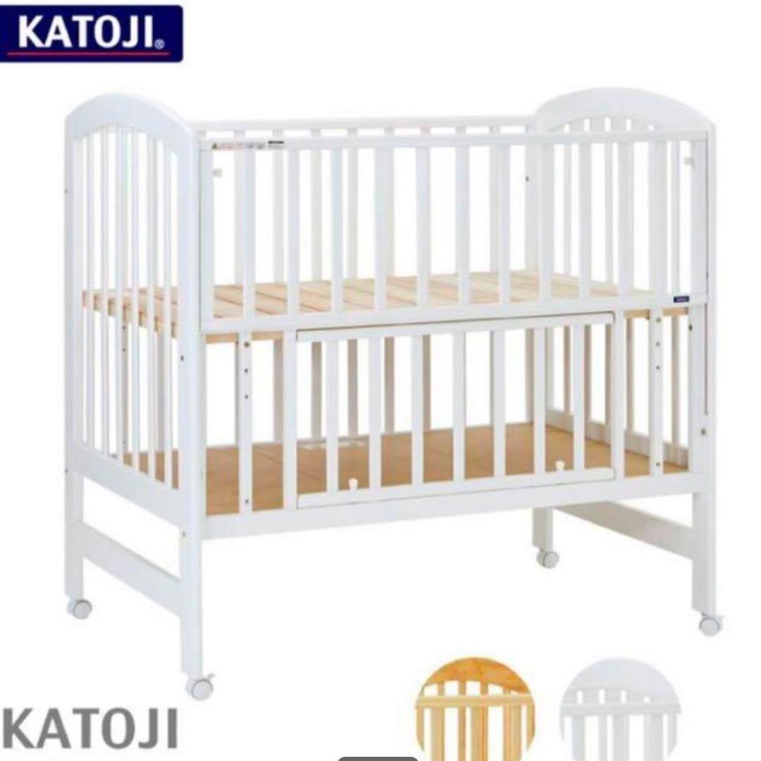 KATOJI ベビーベッド ホワイト 120x70cm