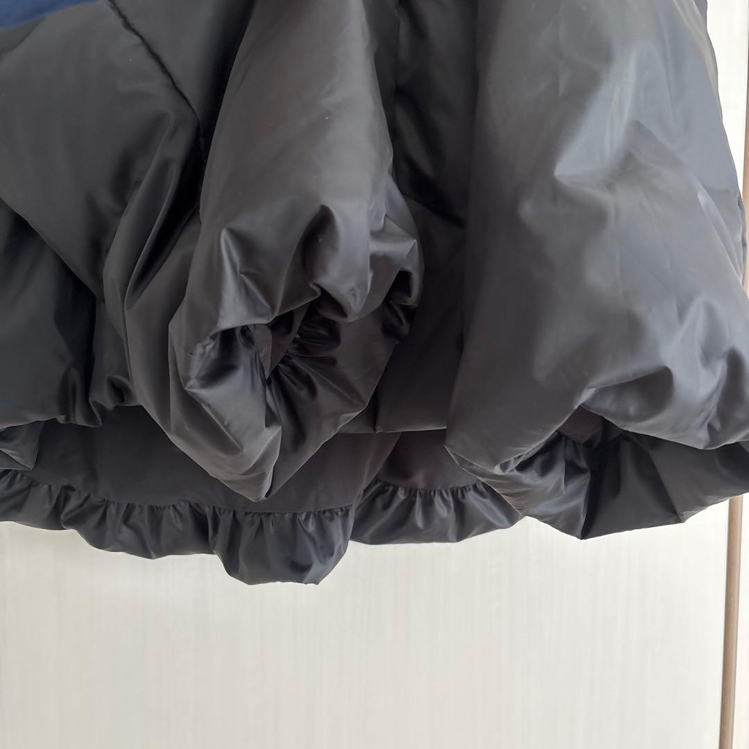 ミズイロインド　mizuiro ind フード付き ショート丈ダウン　ブラック