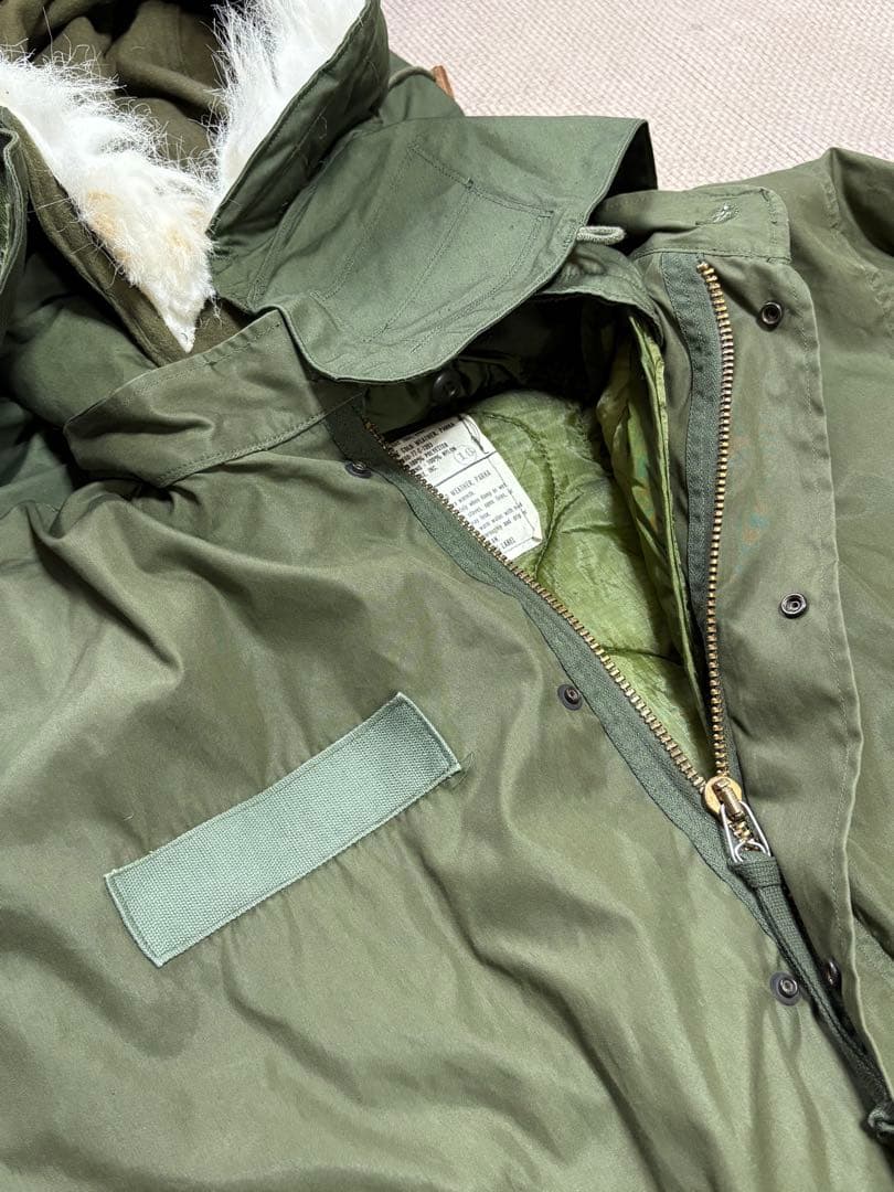 ★希少！Sサイズ★ 米軍実物 M-65フィッシュテールパーカー フルセット