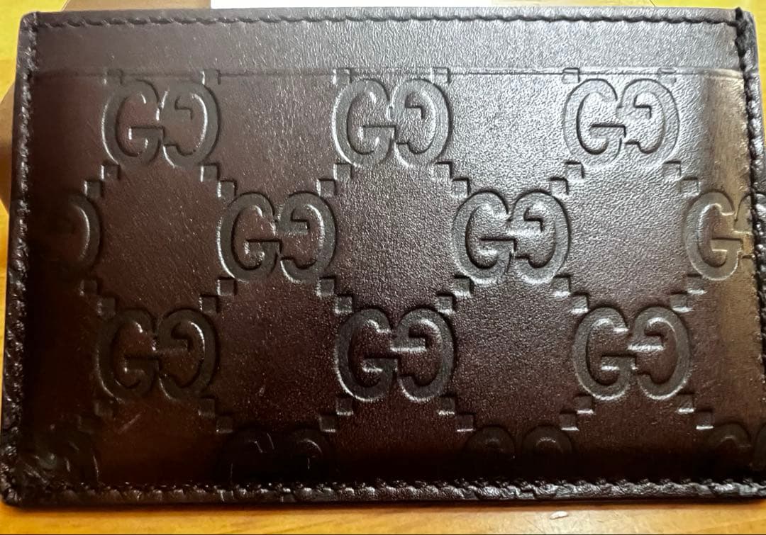 JOHAQページGUCCI グッチシマ GG柄 レザー カードケース