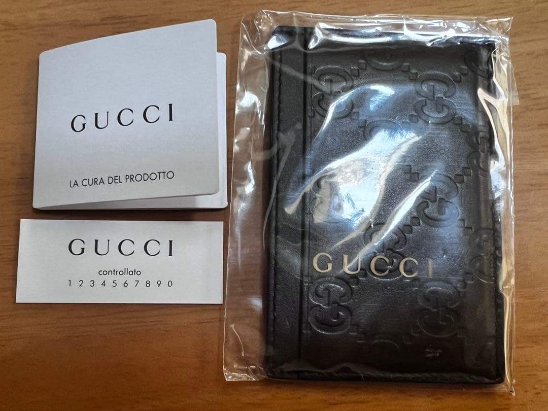 JOHAQページGUCCI グッチシマ GG柄 レザー カードケース