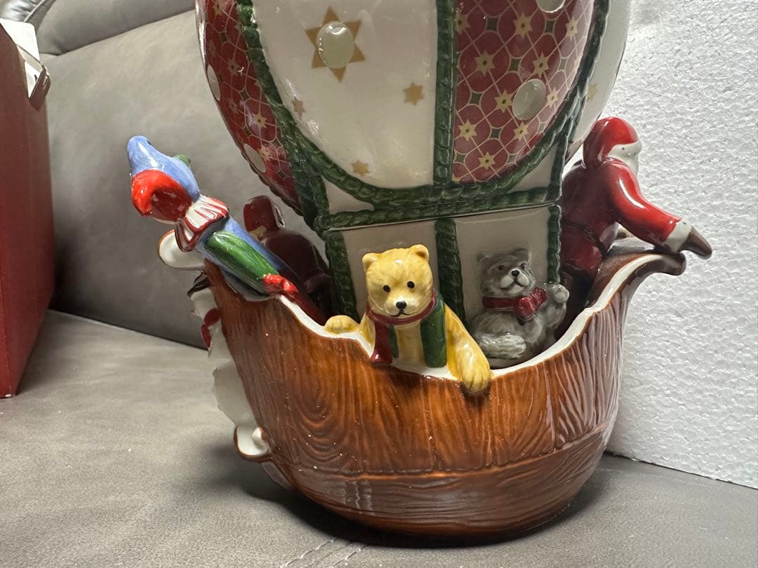 ビレロイ&ボッホ クリスマスキャンドル サンタ　くま　子ども　雪だるま