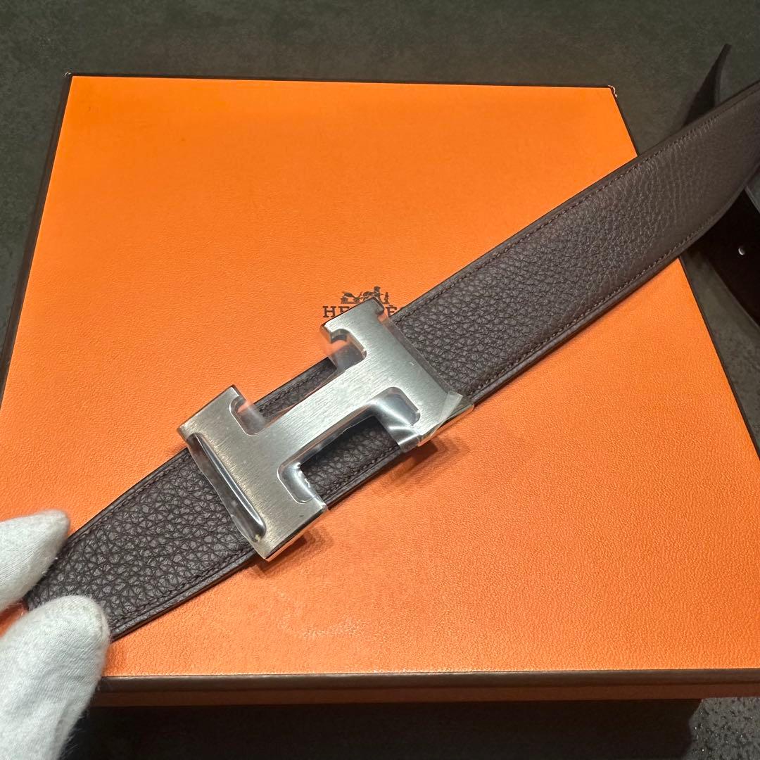 【新品】HERMES コンスタンス ベルト 90cm NOIR\CHOCOLAT