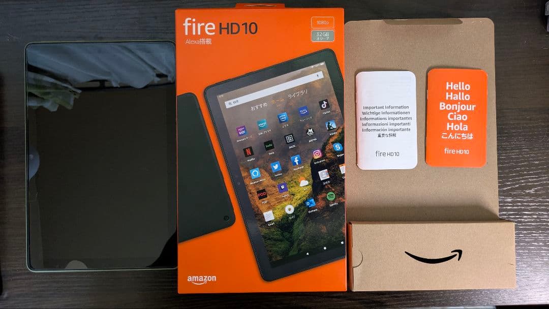 第11世代 Fire HD 10 タブレット 32GB　128GB SDカード付