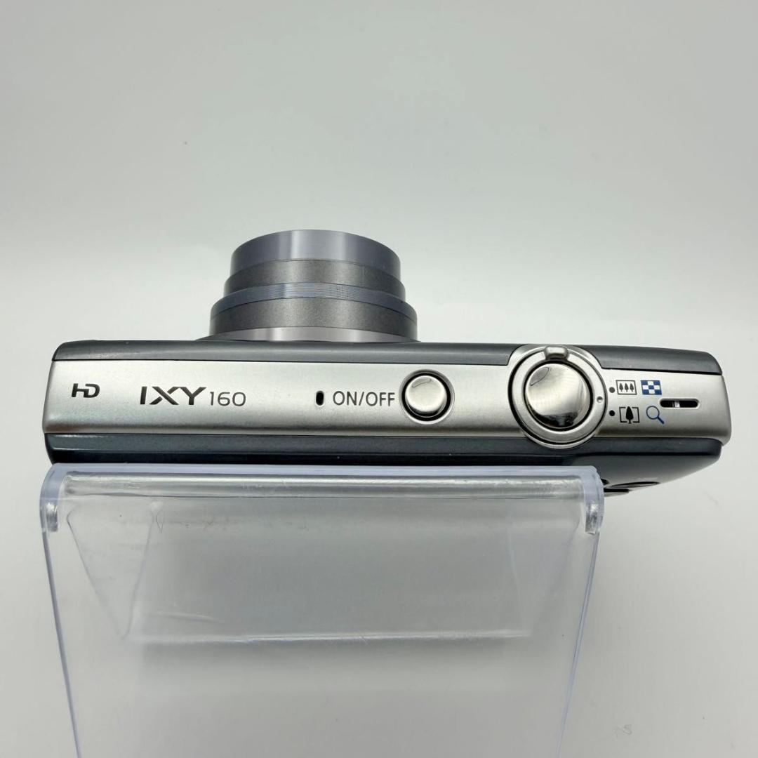【美品：実写あり】Canon IXY160 シルバー　デジカメ 120210