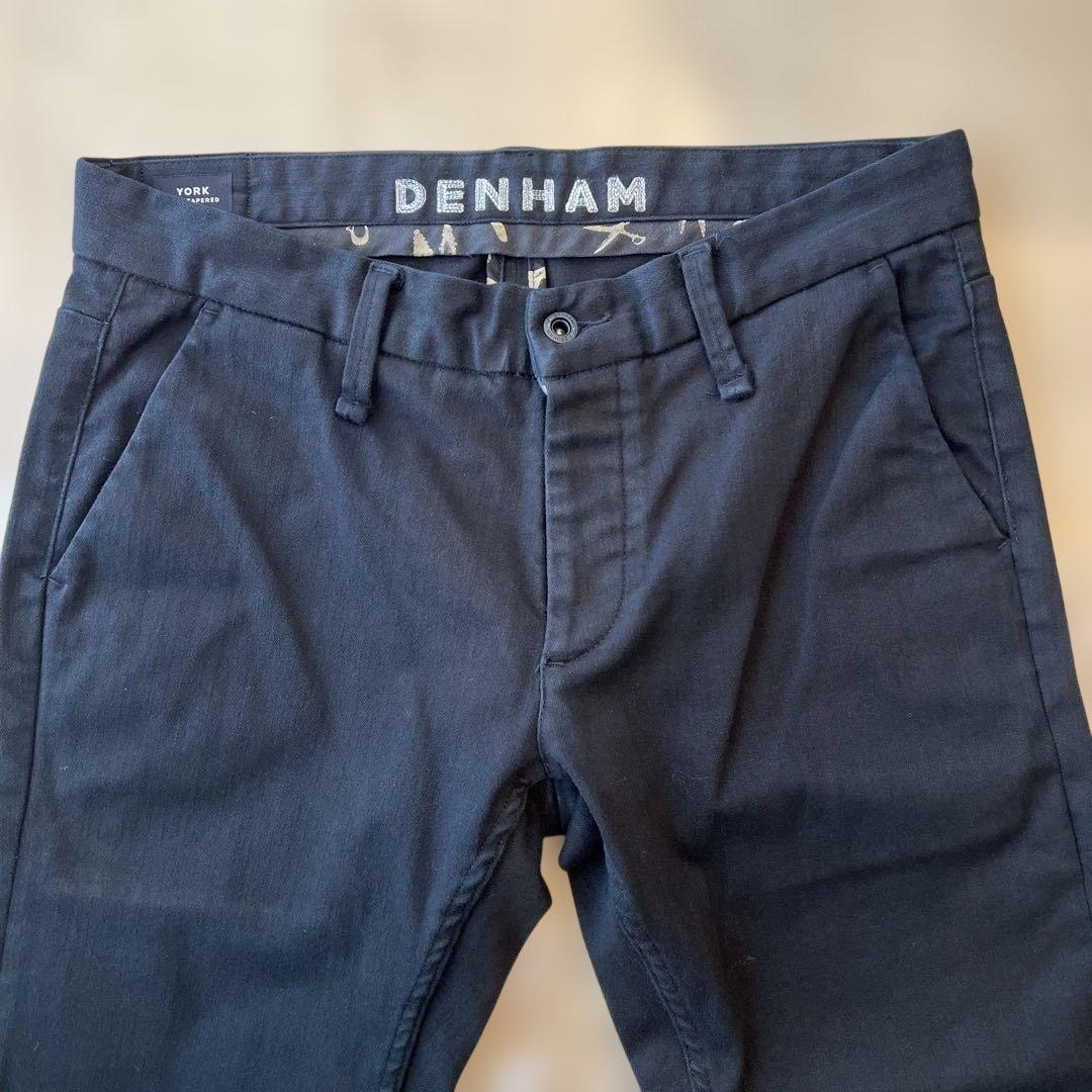 デンハム　DENHAM W33 L32 スリムテーパード　黒　ブラックデニム