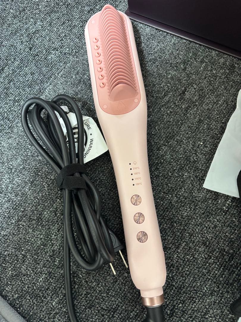 [正規品]✨WAVYTALK ブラシヘアアイロン ピンク