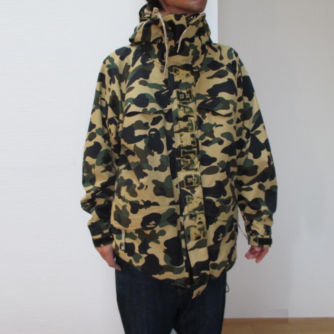 アベイシングエイプ ゴアテックス カモ柄スノボジャケット