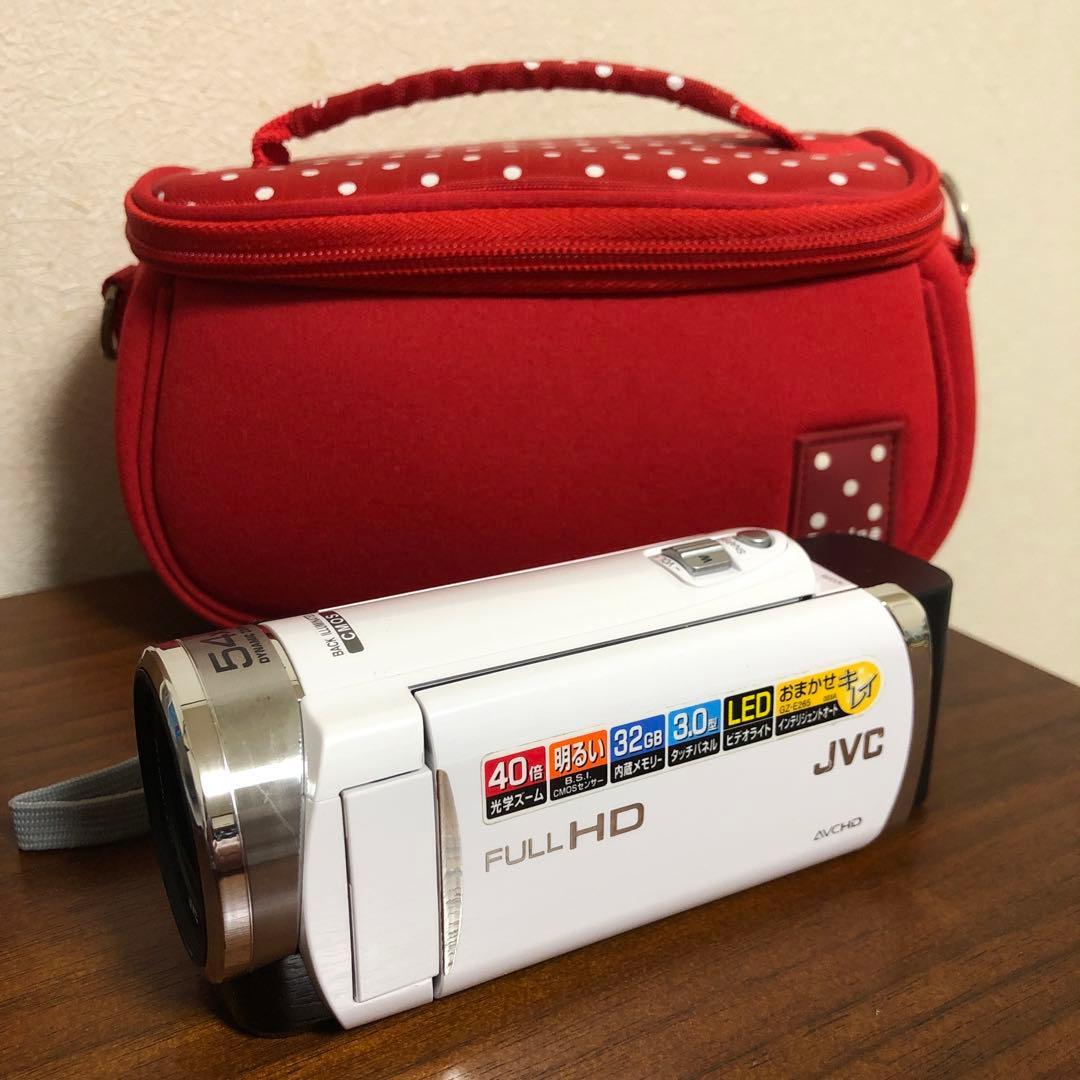 美品 JVC Everio GZ-E265 ホワイト ビデオカメラ